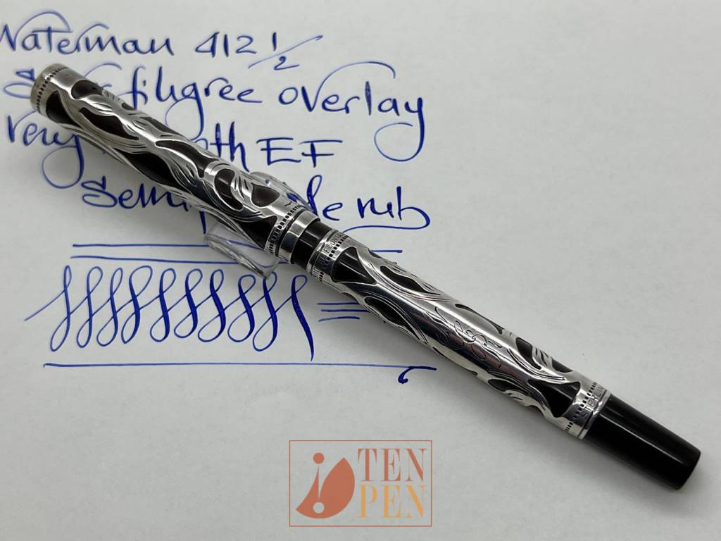 WATERMAN 412 1/2 SILVER FILIGREE | Tenpen - By Letizia Iacopini